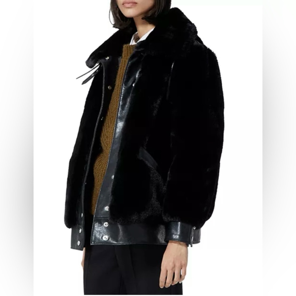 The Kooples Faux Fur Bomber Jacket